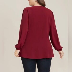 BloomChic Red Relaxed Blouse